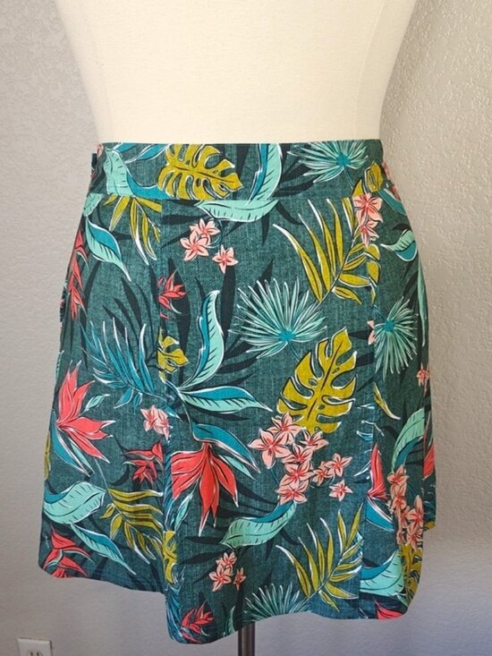Rip Skirt Hawaii Dresses & Skirts - Rip Skirt Hawaii XL Wrap Skirt Vintage Bali Jungle Quick-Dry Knee-Length Pockets